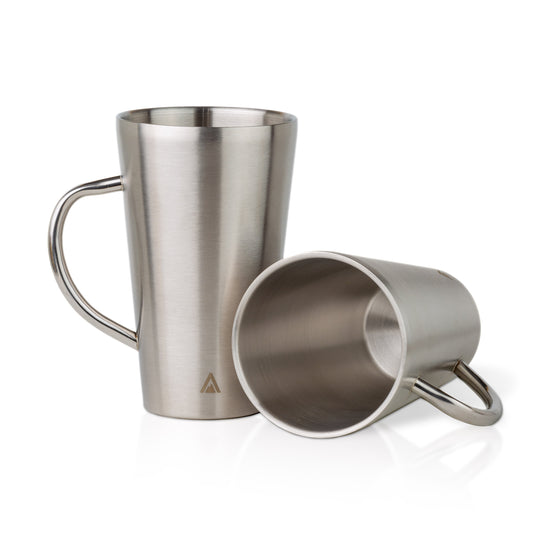 BigBak Double-Walled Stainless Steel Mugs set of 2